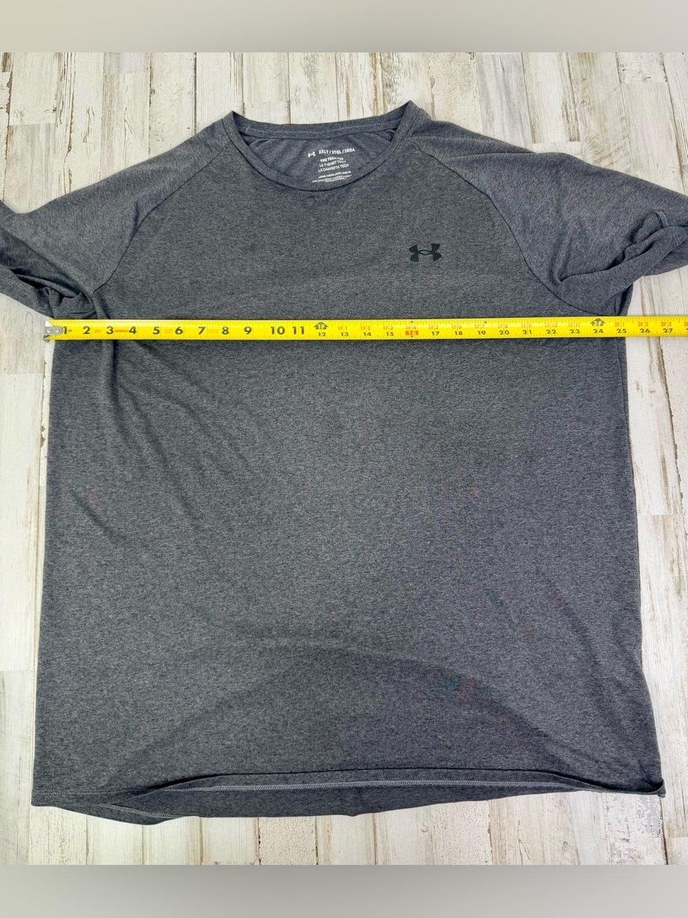 Under Armour The Tech Tee Men's 2XL Gray Polyester Short Sleeve T-Shirt - Picture 6 of 10